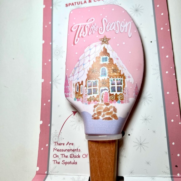Pink Gingerbread House Silicone Spatula + Metal Pink Girl Cookie Cutter - Picture 10 of 10